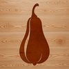 Free SVG Cut File Vector illustration of a squash, suitable for design and cutting projects.