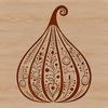 Decorative Gourd Vector Art A detailed illustration of a squash with ornate patterns, suitable for food-related designs.