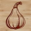 A detailed, high-resolution illustration of a squash, suitable for use in various digital design projects.