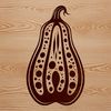 Beautiful SVG Squash Design A high-quality vector illustration of a squash in various formats including SVG.