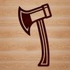 Cutting Edge Design Tool A hand-held tool with a curved blade and handle, suitable for cutting or chopping wood.
