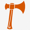 Illustrative axe icon for vector design projects