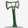 A hand tool featuring a sharp blade with a wooden or metal handle.