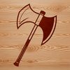 Beautiful Axe Clip Art SVG File A high-quality vector illustration of a traditional axe, suitable for various design projects.
