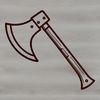 Vector Axe Graphic Design A vector graphic illustration of a traditional axe, designed for various uses including crafts and DIY projects.