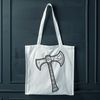 Hand Axe Vector Graphic An illustrated depiction of a hand axe tool made from high-quality vector graphics.