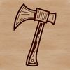 Cutting Edge Vector Tool A hand-held tool with a cutting head and handle, designed as vector art for graphic design and crafting projects.