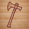 Hand Tool Vector Graphics A detailed vector illustration of an axe head with handle.