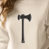 Handheld Cutting Tool Vector Art A digital illustration of an axe tool in vector format.