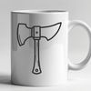 Vector Axe Design Graphic Illustrated axe graphic, vector tool design.