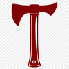 Woodworking Design Icon A detailed illustration of a classic axe, suitable for various graphic design projects.