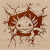 Beautiful Salamander Design An axolotl salamander with a distinctive head profile, suitable for cutting machine designs.
