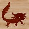 Aquatic Salamander Vector Design An axolotl, a type of aquatic salamander, depicted in a detailed vector design format.