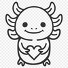 Axolotl Template In DXF File Format For Free Download