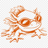 Creative Axolotl Printable Artwork