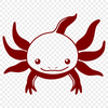 Stunning Axolotl In SVG, PNG, PDF And DXF File Formats - Free