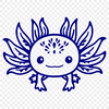 Free Artistic Axolotl - Free PNG Download, Commercial Use