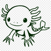 Beautiful Axolotl DXF - For Laser Project