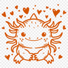 Axolotl Design In SVG File Format For Free Download