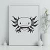 Artistic Axolotl - For Laser Cutter Project