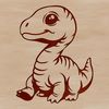 Colorful dinosaur design available as a scalable SVG image.