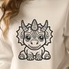 Free Triceratops In SVG & DXF