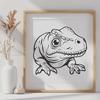 Stunning Peeking Baby Dinosaur - SVG Digital File