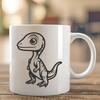 Cute Dinosaur - Laser Engraver DXF