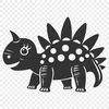 Unique Baby Dinosaur In PDF And PNG