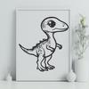 Stunning Dino - Laser Cutter DXF