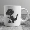 Artistic Baby Dinosaur - DXF Format