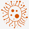 Free Vector Bacteria Icon Design Illustration of a single bacterial cell in a microscopic context.