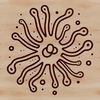 Microscopic organism illustration An illustration of a single-celled microorganism with distinctive shape and texture, suitable for vector art design.