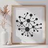 A microscopic illustration of a single bacterium, ideal for crafting and DIY projects.