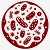 Detailed Bacterial Vector Graphic A detailed illustration of bacteria with intricate details.