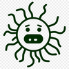 Vector Illustration of a Bacterium Cell Illustrative representation of a bacterium cell, vector graphic.
