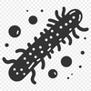 Bacterial Cell Art Design Element Bacterial cell illustration for graphic design projects, available in vector format.