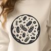 Vibrant Microbial Lifeforms A microscopic illustration of bacteria in various shapes and sizes.