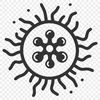 Stylized Microbe Vector Graphic Vector illustration of a bacteria cell in a stylized format