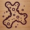 Germs and Microbes Graphic Design Element Illustrative vector art representation of a bacteria cell.