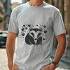 Love Heart Badger Vector Illustration A vector illustration of a badger, featuring a wild animal with love hearts.