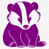 Beautiful North American Wildlife Art A detailed illustration of a badger, a wild animal native to North America and Europe.
