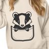 A realistic illustration of a badger, a wild animal found in various parts of the world.