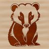 Cute Badger Graphic Vector Design Illustrative badger vector graphic illustration.