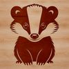 Badger Vector Image Design A detailed illustration of a badger, a wild animal native to various regions worldwide.