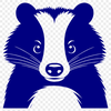 Free SVG Badger Clipart A detailed illustration of a wild animal badger, suitable for vector art and cutting machine designs.