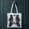 Striped Mammal Graphic SVG A high-quality digital illustration of a badger, a wild animal with distinctive white stripes.