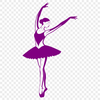 Stunning ballet dancer illustration A stylized illustration of a ballerina in a dancing pose, suitable for various design applications.