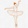 En Pointe Beauty A young ballerina in a tutu stands en pointe on one leg.