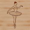 Elegant Ballerina in Motion A digital illustration of a ballerina in motion, designed as vector art.